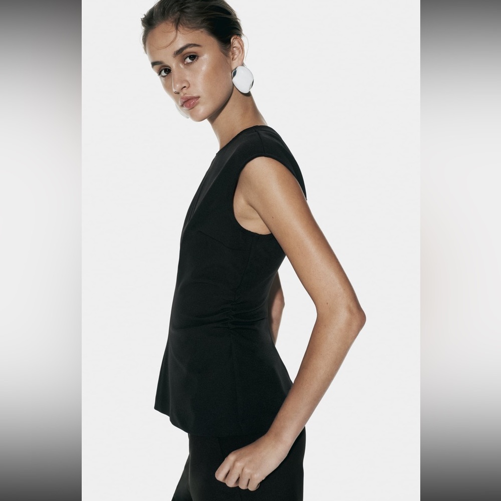 Zara Side ruched top